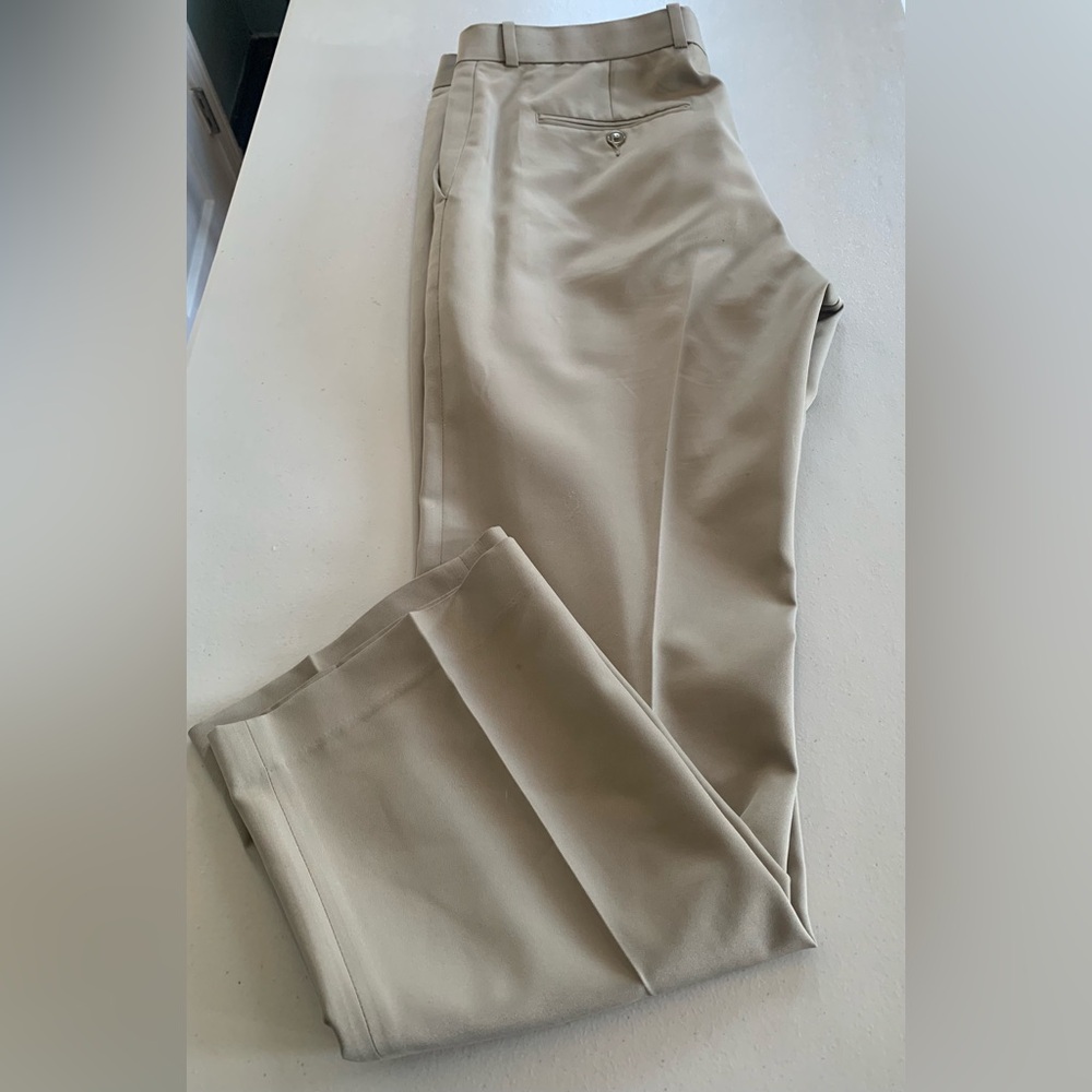 Perry Ellis Portfolio Modern Fit Men’s Dress Pants 32x30 Khaki Beige